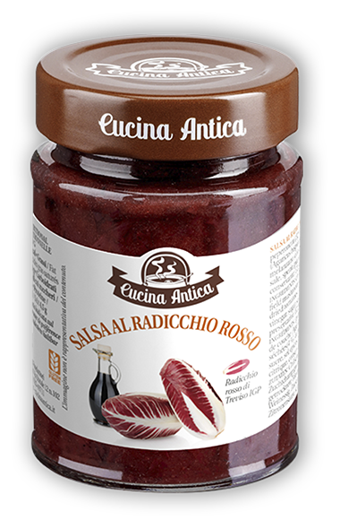 Salsa al radicchio rosso (Sauce mit rotem Radicchio)